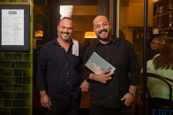 Co-owner Stavros Konis (left) with brother Alex Konis.