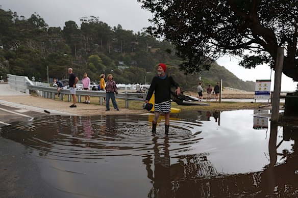 Locals in Wye River, Victoria dealing with the clean-up after a ‘Tsunami’ like deluge of water swept through the town after sudden and heavy rains.