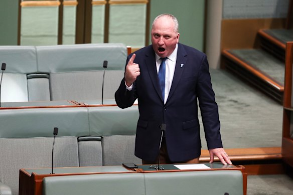 Member for New England Barnaby Joyce joined a chorus of voices slamming the redesign’s cost. 
