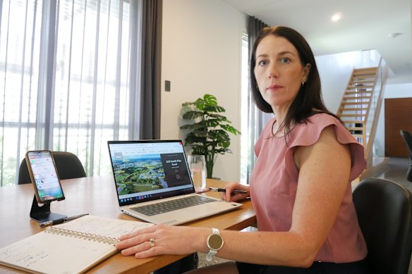 Carolyn Taylor is perplexed that the land has sold for less. 