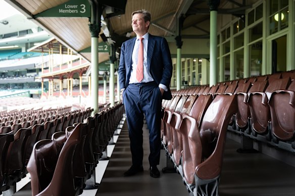 Cricket NSW chairman John Knox at the SCG.