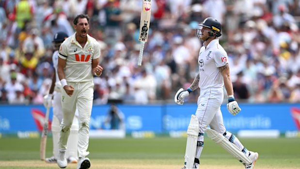 Ben Stokes shows his disappointment after his long vigil in Adelaide comes to an end.