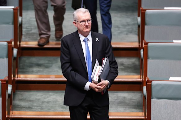 Home Affairs Minister Tony Burke in parliament on Thursday, before he made a discreet visit to Nauru on Friday.