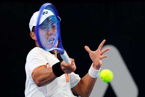 Australian Rinky Hijikata is through to the second round of the 2026 Australian Open.