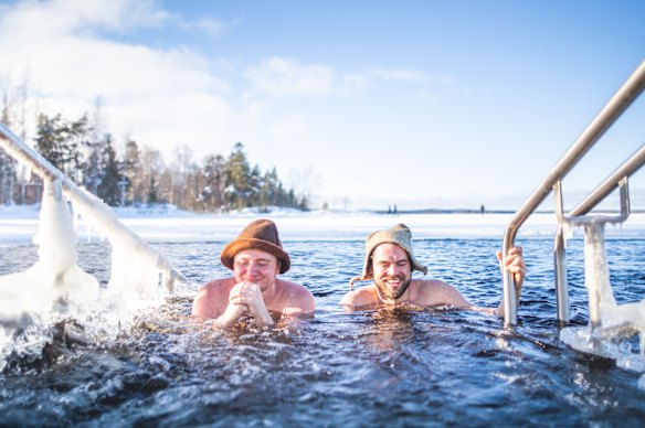 Scandinavia is tolerant of tops (and bottoms) off.