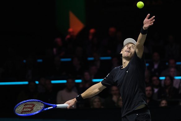 De Minaur produced one of his best serving performances against Felix Auger-Aliassime in the Rotterdam final.