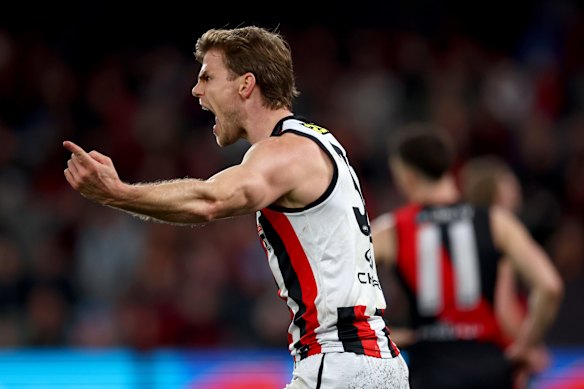 Mason Wood is playing career-best football at St Kilda.