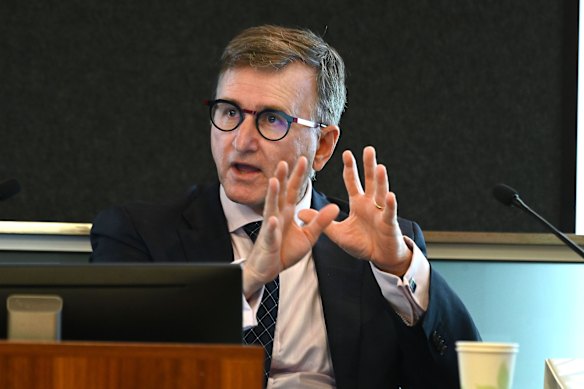 CFMEU administrator Mark Irving, KC, appears before the inquiry this week.