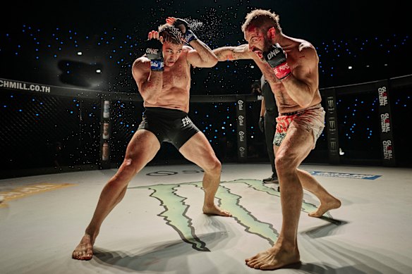 The fight scenes were tightly choreographed by Bren Foster, left. But that didn’t mean they didn’t hurt. 