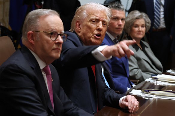 Wiles was also present when Trump met Prime Minister Anthony Albanese, along with War Secretary Pete Hegseth, in October.