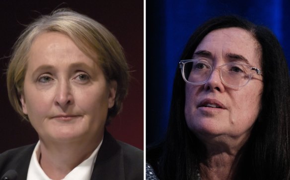 The woody  has been done betwixt  Qantas CEO Vanessa Hudson and ACCC seat  Gina Cass Gottlieb.