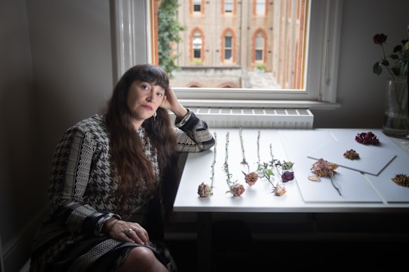 Artist and death doula Kate Davis ran a Death Salon for the public at Abbotsford Convent.