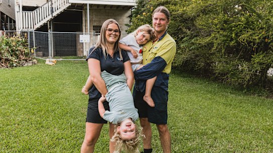 Jaya Roche and Cory Lowe bought their former rental home in Murwillumbah for $200.