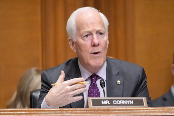 Republican senator from Texas John Cornyn questioned the US Trade Representative over Australia’s “ban” on US beef.