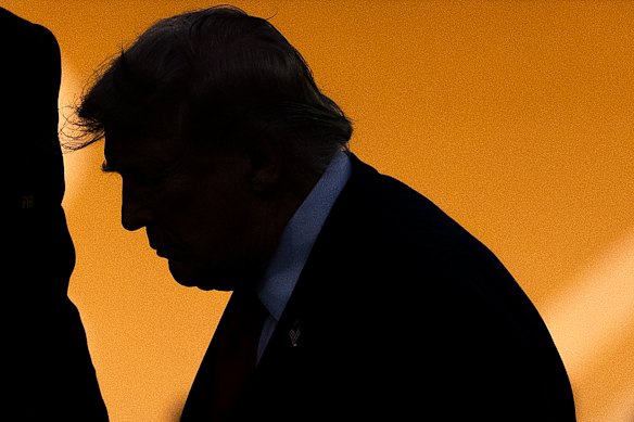 In his first major address ahead of the midterm elections, US President Donald Trump chose to look backwards. 