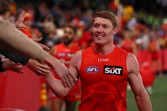 Matt Rowell put in a typically hard-nosed display against the Bombers.