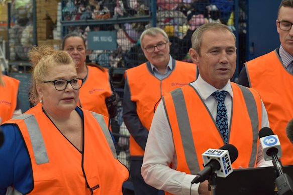 WA Premier Roger Cook and former minister Sue Ellery.