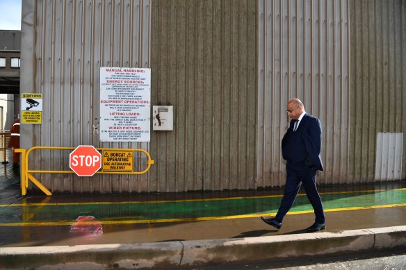 Sanjeev Gupta, pictured at one of his plants in 2017, is presiding over a manufacturing empire in crisis.