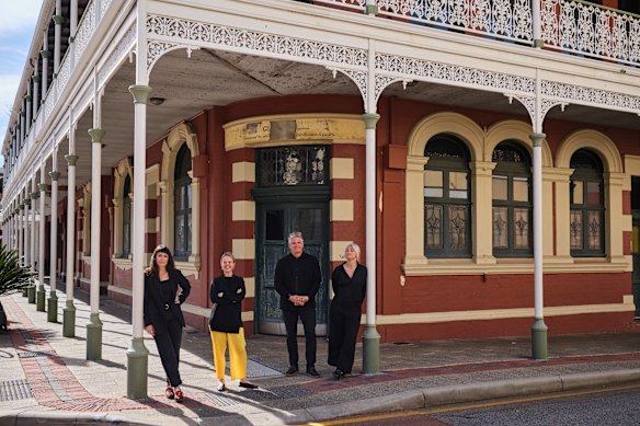 The team behind Room Service - Kate Hulett, Sarah Booth, Tom Muller and Odetta Davison.
