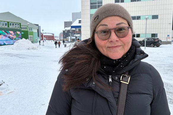 Julia Pars, a business consultant in Nuuk, on Sunday.