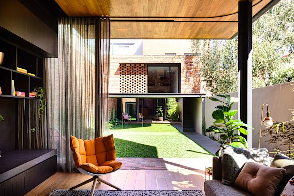 Buyers are often attracted to flat, grassed areas that have few maintenance requirements.