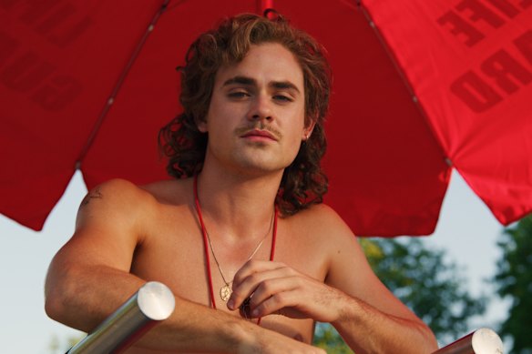 Dacre Montgomery as Billy in Stranger Things.
