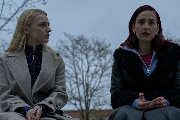 Clara Dessau (left) as Tea and Maria Cordsen as Ashley in The Asset.