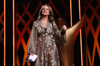 Rachel Griffiths a récemment remporté le prix de la meilleure actrice dans un second rôle et a également acheté un pad au centre-ville de Sydney.  