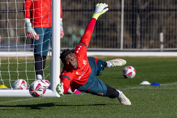 Wrexham trained at the Matildas’ home base at Latrobe Fields on Wednesday.