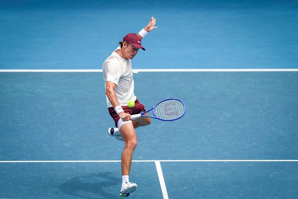Alex De Minaur was always in control during his round one match.