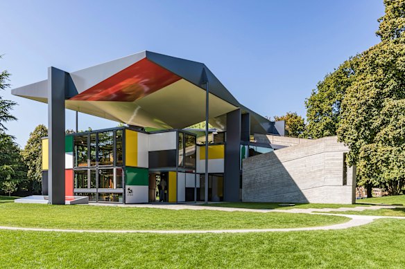 The colourful Pavilion Le Corbusier.