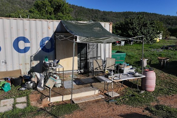 The Thologolong property where Dezi Freeman was found on Monday.