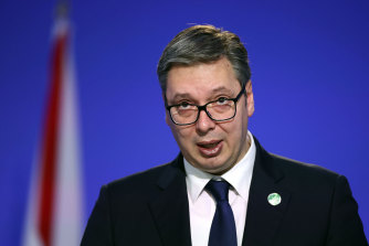 Le président serbe Aleksandar Vucic.