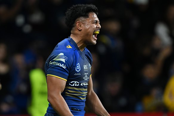 Eels No.6 Joash Papalii.