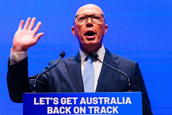 Peter Dutton pitched himself as a protector at Sunday’s campaign launch.