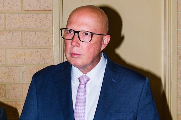 Peter Dutton in Perth this afternoon.