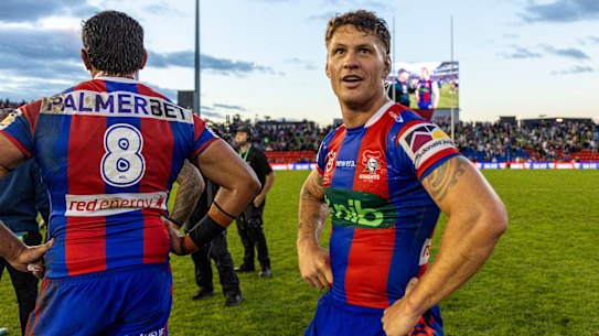 Kalyn Ponga helped Newcastle to a gritty win over Parramatta.