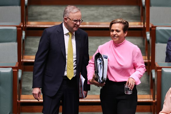 Prime Minister Anthony Albanese and Attorney-General Michelle Rowland. 