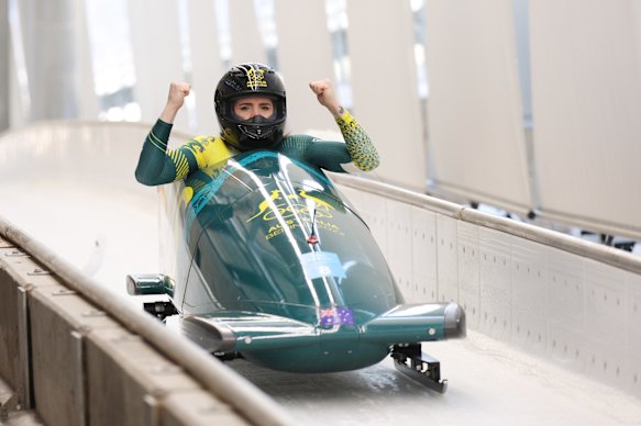 Australian monobob athlete Bree Walker.