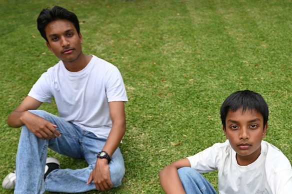 Taihan Rahman, 16,  and his brother, Rehan, 12.