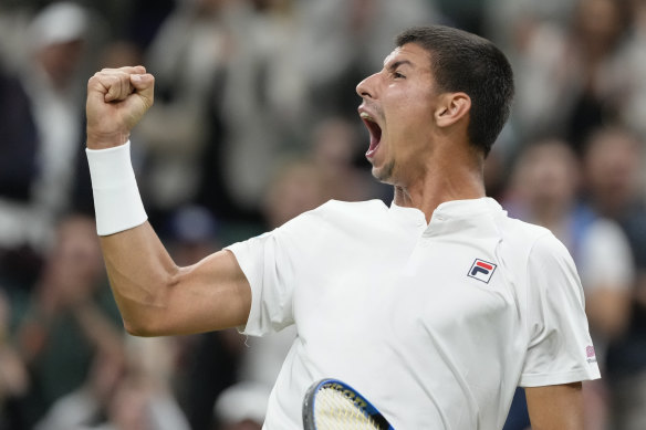 Alexei Popyrin pushed grand slam great Novak Djokovic in an entertaining four-set match.