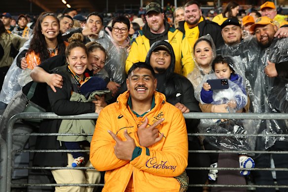 Winners are grinner … Will Skelton celebrates with fans.