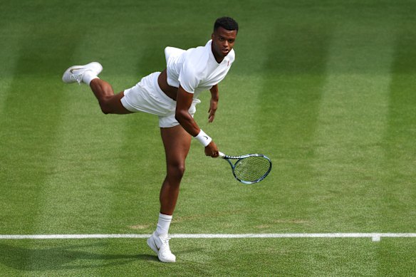 Big-serving French sensation Giovanni Mpetshi Perricard.