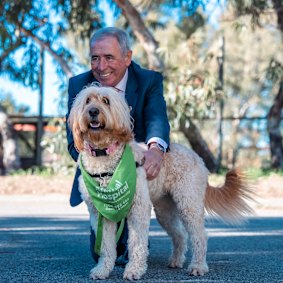 Perth businessman and philanthropist Ted Powell at Murdoch University.