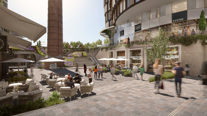 The redevelopment of the Jam Factory will include a public piazza with shops, restaurants and bars.