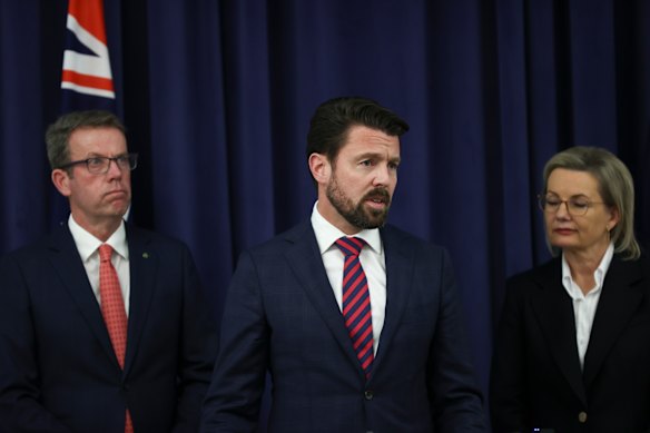 Ley has asked home affairs spokesman Jonno Duniam (left) to work with Senator Paul Scarr on the Coalition’s immigration policy by the end of the year.