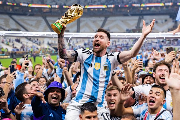 Lionel Messi at the World Cup in 2022.