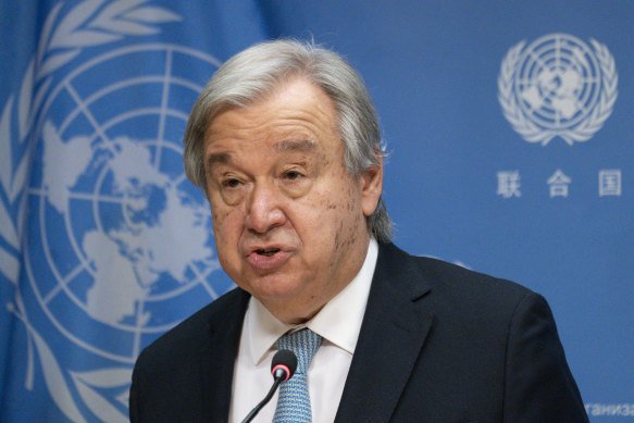 United Nations Secretary-General Antonio Guterres.