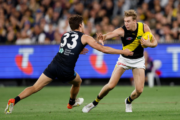 Tiger Tom Lynch has played eight games in the past two seasons.