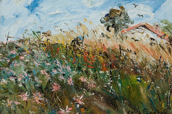 Celia Perceval’s Tending the flower farm near Dural, 1994-95.